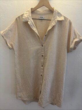 Classic button up tunic for beach or pool